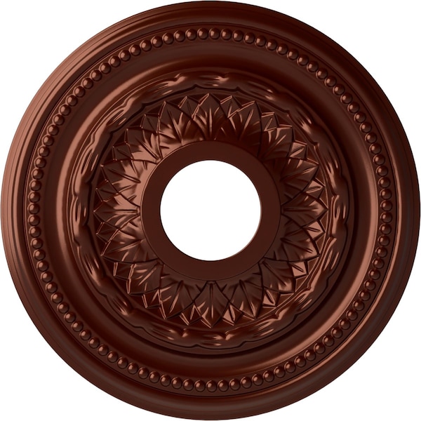 Ekena Millwork Galway Ceiling Medallion (Fits Canopies up to 3 1/4"), 15 3/4"OD x 3 1/4"ID x 1"P, Antique Copper CM15GAACS - main